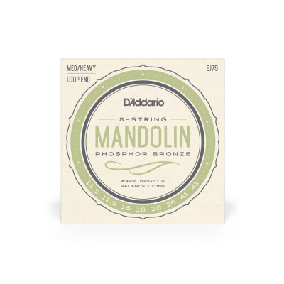 Струни для гітари D&#039;Addario Mandolin Phosphor Bronze Medium/Heavy (11.5-41) (EJ75)