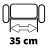Аератор Einhell GE-SC 36/35 Li - Solo 36V, 35см, безщітковий, ножі 16шт (без АКБ та ЗП) (3420680)