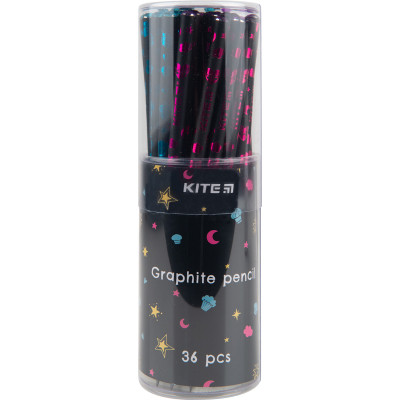 Олівець графітний Kite з кристалом Sweet, туба (K22-059-3)