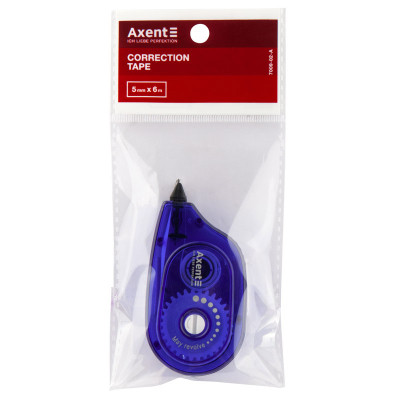Коректор Axent стрічковий 5мм х 6м синій (7009-02-A)