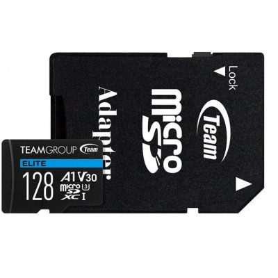 Карта пам&#039;яті Team 128GB microSDXC class 10 UHS-I/U3 Elite (TEAUSDX128GIV30A103)
