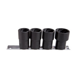 Набір головок KING TONY 1/2&quot; 4 шт. 21 - 27 мм для зняття пошкоджених гайок (9TD034MR)