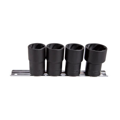 Набір головок KING TONY 1/2&quot; 4 шт. 21 - 27 мм для зняття пошкоджених гайок (9TD034MR)