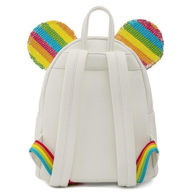 Рюкзак шкільний Loungefly Disney - Minnie Mouse Sequined Rainbow Mini Backpack (WDBK1659)