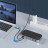 Концентратор Choetech USB-C 15-in-1 HDMI/PD/CR/LAN/USB-A/USB-C/AUX/VGA/DP (HUB-M52-GY)
