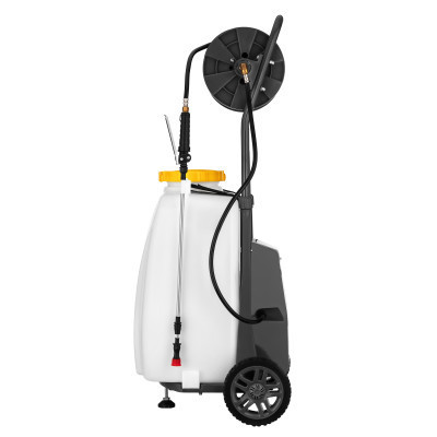 Обприскувач 2E AquaSpray 40LRC 40л, 12В, 1х12Ah, 7бар, 2.9л/хв, шланг 30м, на колесах (2E-40LWBS30)
