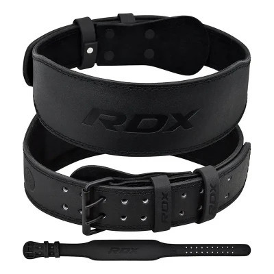 Атлетичний пояс RDX 4 шкіряний Full Black XL (WBS-4FB-XL)
