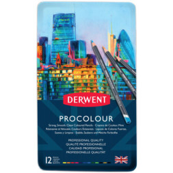 Олівці кольорові Derwent Procolour, 12 кольорів (5028252514613)