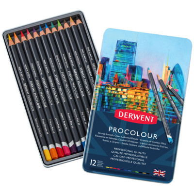 Олівці кольорові Derwent Procolour, 12 кольорів (5028252514613)