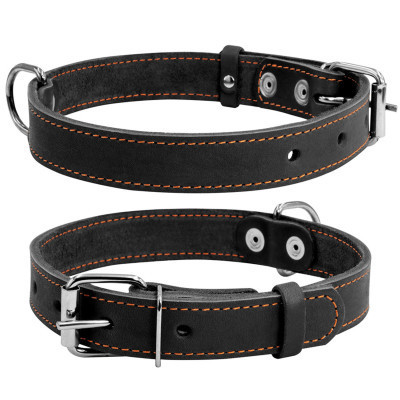Нашийник для тварин Collar одинарний Ш 25 мм Д 38-50 см чорний (02191)