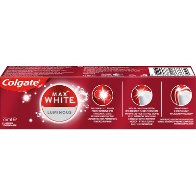 Зубна паста Colgate Max White Luminous 75 мл (8714789867632)