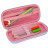 Пенал Cool For School з тисненням 1 відділення Фуксія (QT-5616-Rosered)