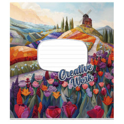 Зошит Школярик Creative work 24 аркуша лінія (024-3537L)