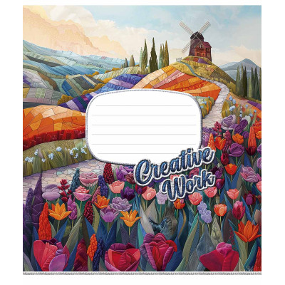 Зошит Школярик Creative work 24 аркуша лінія (024-3537L)