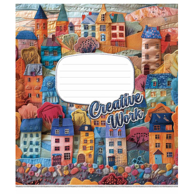 Зошит Школярик Creative work 24 аркуша лінія (024-3537L)