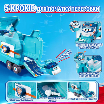 Ігровий набір Super Wings Вантажівка Марка для сміття та прибирання (EU770854)