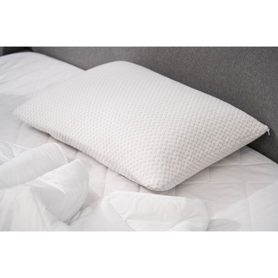 Подушка Ardesto ортопедична Sleepwell прямокутна, піна меморі 50х70см білий (ART5070SHP)