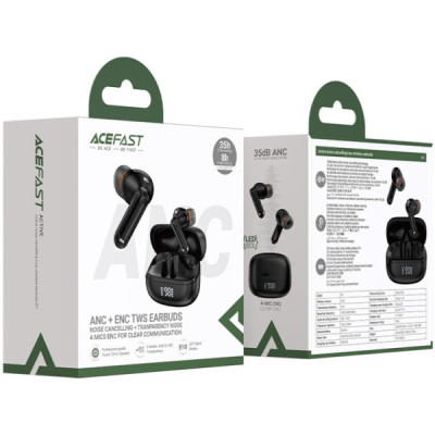 Навушники Acefast W1 Black (6974316283614)