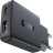 Зарядний пристрій Acefast 2xUSB 30W (USB-C+USB-A) Gan A69 ultra-thin Fast Charger Black (6974316282709)