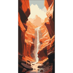 Картина по номерам ArtCraft Каньйон 40х80 см (11567-AC)