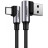 Дата кабель USB 2.0 AM to Type-C 1.0m US176 Both Angled 3A (Black) Ugreen (20856)