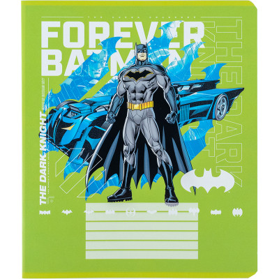 Зошит Kite DC Comics 18 аркушів, клітинка (DC24-236)