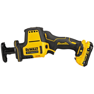 Шабельна пила DeWALT 10.8/12В XR Li-lon, безщіткова, 2 АКБ, ЗУ, кейс TSTAK (DCS312D2)