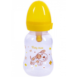 Пляшечка для годування Baby Team з латексною соскою Собачка, 125 мл (1300_собачка)