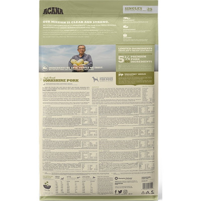 Сухий корм для собак ACANA Yorkshire Pork 11.4 кг (0064992572129)