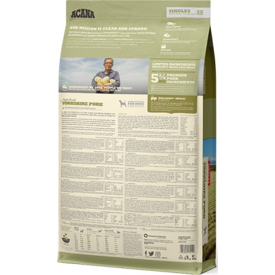 Сухий корм для собак ACANA Yorkshire Pork 11.4 кг (0064992572129)