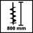 Земляний бур Einhell GP-EA 18/150 Li BL (без АКБ та ЗП) (3437000)
