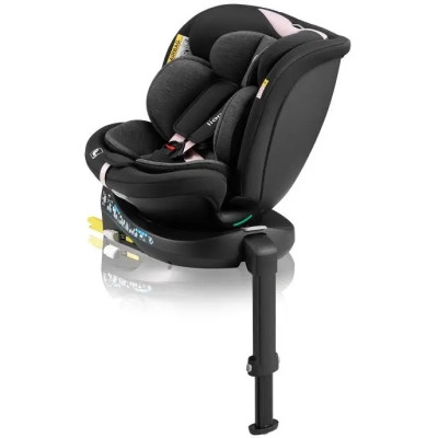 Автокрісло Lionelo Navy I-Size Black Pink (LO-NAVY I-SIZE BLACK PINK)