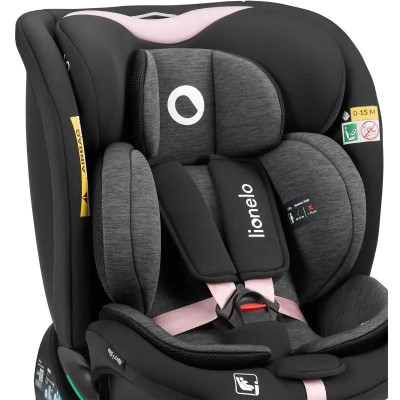 Автокрісло Lionelo Navy I-Size Black Pink (LO-NAVY I-SIZE BLACK PINK)