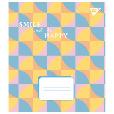 Зошит Yes Smile and be happy А5 36 аркушів клітинка (767336)