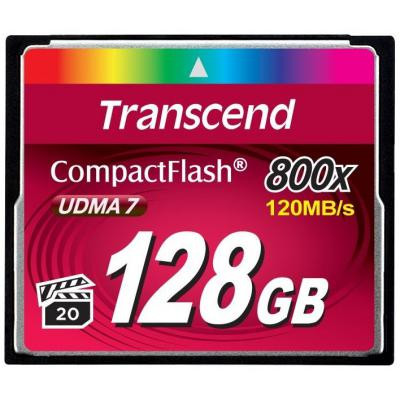 Карта пам&#039;яті Transcend Compact Flash Card 128Gb 800X (TS128GCF800)