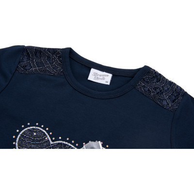 Кофта дитяча Breeze з мереживним ведмедиком (8548-110G-blue)