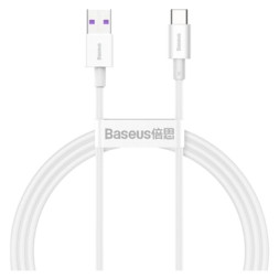 Дата кабель USB 2.0 AM to Type-C 1.0m 3A White Baseus (CATYS-02)
