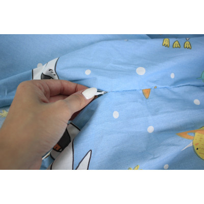 Постільна білизна MirSon Бязь Premium 17-0426 Little astronaut Євро (2200002950039)