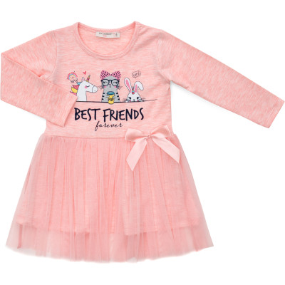 Плаття дитяче POP FASHION BEST FRENDS (6796-98G-peach)