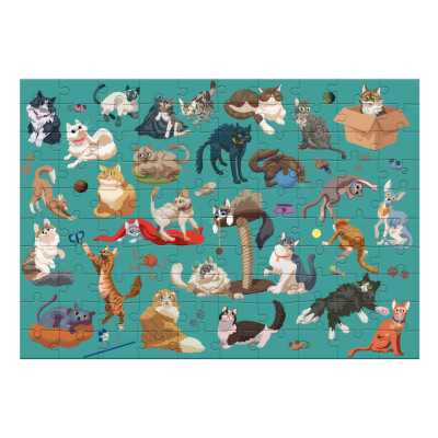 Пазл DoDo Кумедні коти, 100 елементів (300626)