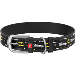 Нашийник для тварин WAUDOG Design з QR паспортом &quot;Бетмен 3&quot; XL Ш 35 мм Д 46-60 см(чорний) (0035-1005-01)