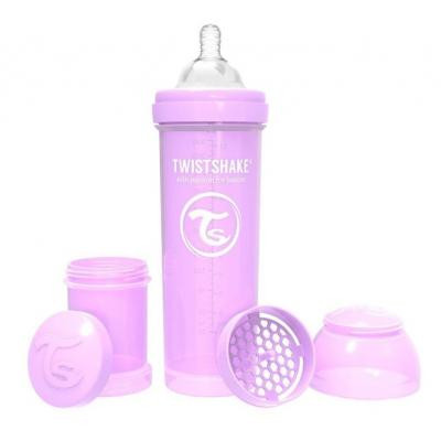 Пляшечка для годування Twistshake антиколькова 330 мл, лавандова (69873)