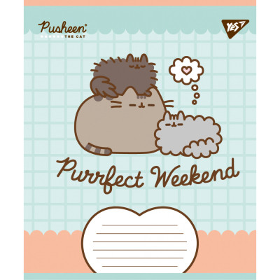 Зошит Yes Pusheen Weekend А5 12 аркушів клітинка (767607)