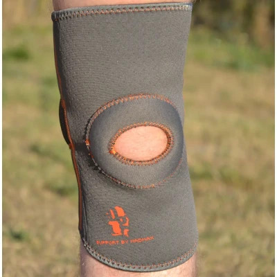 Фіксатор коліна MadMax MFA-297 Knee Support with Patella Stabilizer Dark Grey/Orange XL (MFA-297_XL)