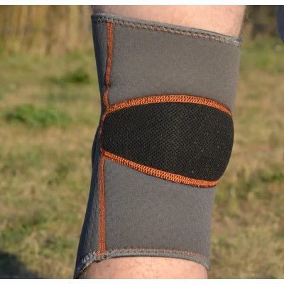 Фіксатор коліна MadMax MFA-297 Knee Support with Patella Stabilizer Dark Grey/Orange XL (MFA-297_XL)