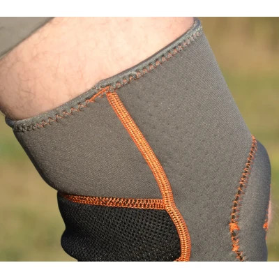 Фіксатор коліна MadMax MFA-297 Knee Support with Patella Stabilizer Dark Grey/Orange XL (MFA-297_XL)