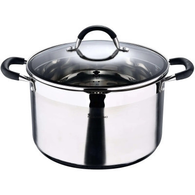 Каструля MasterPro Foodies collection висока з кришкою 4 л (BGMP-1505-BK)