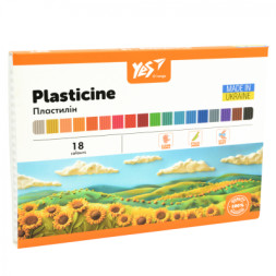 Пластилін Yes Orange Line 18 кольорів 360 г (540691)