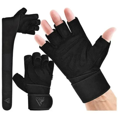 Рукавички для фітнесу RDX L4 Micro Plus Black M (WGM-L4B-M+)