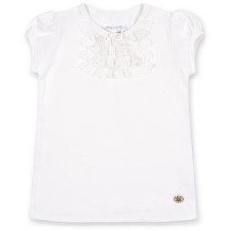 Футболка дитяча Breeze з мереживом (6640-98G-cream)